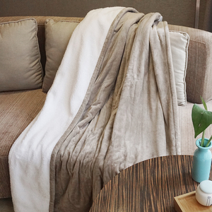 Bán buôn giá tốt chăn điện 50x60 inch PTC + NTC an toàn máy sưởi ấm có thể giặt nước nóng ném - Product Image 2