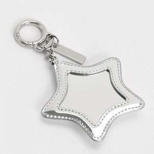 New glossy <b>star</b> gift <b>mirror</b> keychain, leather <b>mirror</b> five-pointed <b>star</b> pendant, color matching and logo printing available. - Product Image 4