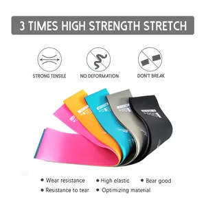 Zakerda 100% Mini Latex Yoga Tập Thể Dục Ban Nhạc Bộ Phòng Tập Thể Dục Nhà Tập Thể Dục Chân Hip Đàn Hồi Vòng Kháng Ban Nhạc