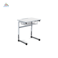 Mobilier scolaire Bureau et chaise d'étudiant Bureau d'étudiant à hauteur réglable Ensemble table et chaises pour l'école primaire