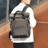 Mochila para Portátil Multicolor con Cierre Enrollable, Antirrobo, para Viajes de Negocios, con Correa de Fijación para el Trabajo y Viajes al Aire Libre
