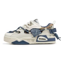 Baskets décontractées et tendance pour hommes, nouvelle collection été 2026, respirantes, en maille, design original, semelle épaisse, blanches, à lacets