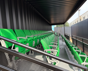 Tribuna Prefabricada de Contenedores de 20 pies y 40 pies con Techo, Gradas Metálicas Temporales para Exteriores, Asientos para Fútbol, Irlanda, Reino Unido - Product Image 3