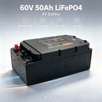 Batería de Fosfato de Hierro y Litio (LiFePO4) de 60V 50Ah para Vehículos Eléctricos de 2/3 Ruedas, Equipada con BMS, Apta para Ciclo Profundo