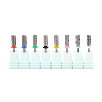 Fournitures professionnelles pour ongles : Fraise à ongles en carbure de tungstène de 5.35 mm, forme barillet, à chanfreiner, pour gel et polissage, sécurisée, pour l'élimination des cuticules
