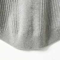 Cardigan Homme Personnalisé Anti-Plis Anti-Rétrécissement Respirant en Polaire Tricoté Laine/Cachemire Slim Chaud Col Roulé Zippé