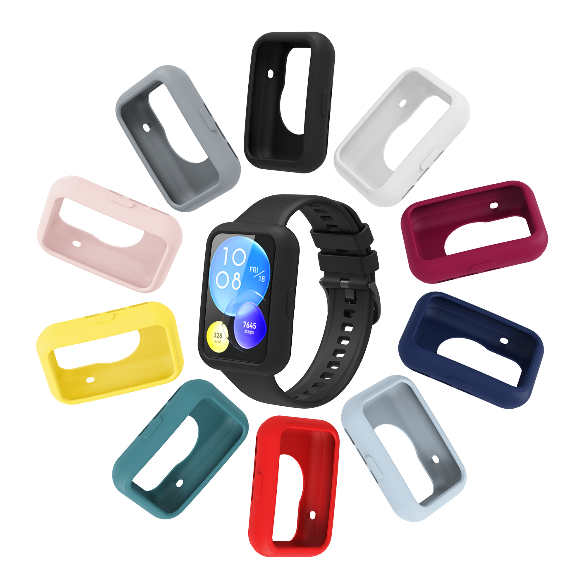 Мягкий силиконовый цветной защитный чехол, защитный чехол для Huawei Watch Fit 2 Smrat Watch