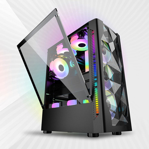 Boîtier d'ordinateur PC Lovingcool OEM ODM, vente chaude, blanc, ATX, Micro-ATX, ITX, <span class=keywords><strong>tour</strong></span> de jeu moyenne, USB3.0, ventilateur RGB, boîtier de bureau pour <span class=keywords><strong>gamer</strong></span> - Product Image 5