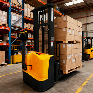 מלגזה חשמלית <span class=keywords><strong>2</strong></span> טון של חברת צ'יינה שינג'י, מלגזת הרמה חשמלית, פלטפורמת הרמה, מלגזה לשימוש במחסן - Product Image 2