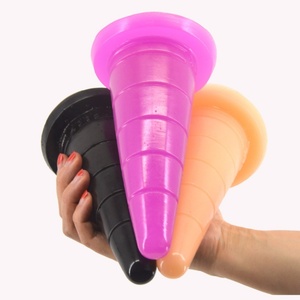 Large Anal Plug Cone Shape Butt Plug Anal Sex Toys Adult Products Anal <b>Dildo</b> for Adults Masturbation - Product Image 3
