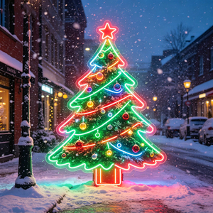 Lumières néon LED personnalisables, cadre en cristal, indice de protection IP67, garantie de 2 ans, idéales pour Noël, les fêtes d'anniversaire - Product Image 2