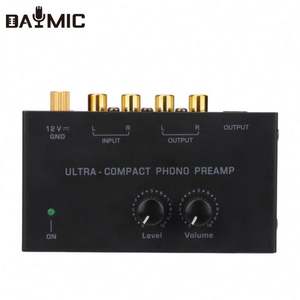 Préamplificateur <span class=keywords><strong>Phono</strong></span> Ultra Compact DAYMIC avec Interfaces RCA et TRS 1/4 pouces - Product Image 2