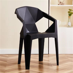 Chaise de salle à manger en <span class=keywords><strong>plastique</strong></span> moderne, portable et résistante aux intempéries pour restaurants, hôtels et centres commerciaux en extérieur - Utilisation sur pelouse, terrasse, patio, jardin - Bleu - Product Image 4