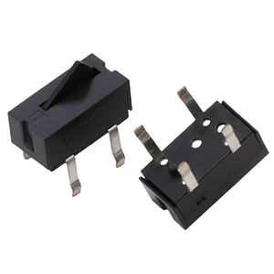 Interruptor de límite triangular KFC-V-08A con mango negro/blanco, microinterruptor táctil de 4 pines para detección y reinicio con detección de recorrido - Product Image 3