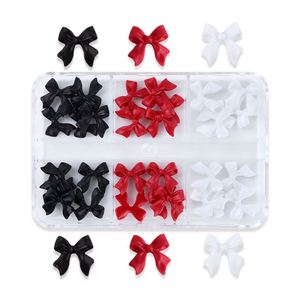 6 Compartimentos, 30 Piezas de Adornos para Uñas con Lazo Rojo y Blanco, Accesorios Coreanos, Decoración de <span class=keywords><strong>San</strong></span> Valentín, Accesorios Kawaii para Diseño de <span class=keywords><strong>Manicura</strong></span> - Product Image 6