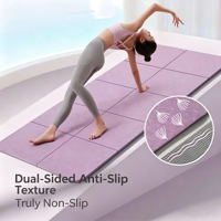 Tapis de yoga EVA haute densité antidérapant pour Pilates, équipement de fitness à domicile, OEM