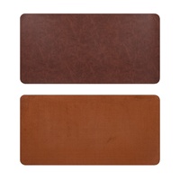 Tapis de bureau en cuir rétro Crazy Horse extra large Tapis de souris antidérapant avec style chauffant pour PC pour utilisation de clavier de jeu d'ordinateur