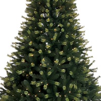 Sapin de Noël Artificiel 7FT en Promotion, Haute Qualité, Écologique, avec Base Autoportante et Lumières LED (500-1000 LED)