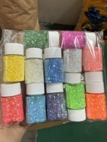 Polvere Glitter Iridescente Aurora in PET, Fiocchi Perlanti per Nail Art, Decorazioni Fai-da-Te in Silicone, Vendita all'Ingrosso