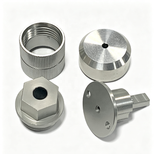 Pièces de fixation rotative en aluminium usinées sur commande par CNC pour charnières, avec rivets hexagonaux droits moletés en aluminium - Product Image 1