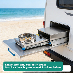 JDA 304 Acier Inoxydable 1 Brûleur Pull Type Cuisinière à Gaz pour <span class=keywords><strong>Camping</strong></span>-<span class=keywords><strong>Car</strong></span> <span class=keywords><strong>Camping</strong></span>-<span class=keywords><strong>Car</strong></span> Bateau Caravane RV - Product Image 3