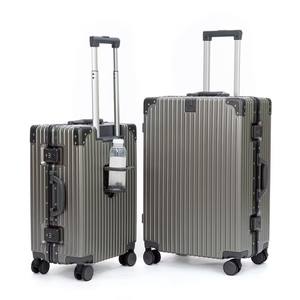 Verrouiller les bagages de voyage Valise <span class=keywords><strong>PC</strong></span> moderne avec cadre en aluminium Valise à roulettes légères - Product Image 1