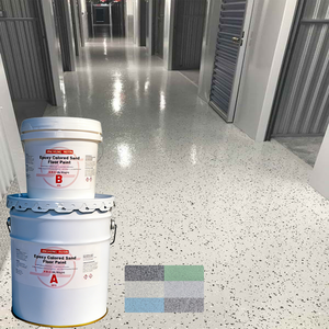Peinture époxy autolissante OEM/ODM <span class=keywords><strong>de</strong></span> couleur gris avancé pour sols, effet marbre, antidérapante, <span class=keywords><strong>application</strong></span> facile au pinceau - Product Image 1
