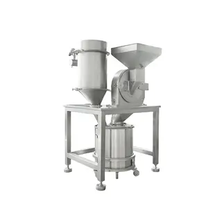 Stainless steel chemical product cyclone-separating grinding machine ginger pulverizer with dust collecting