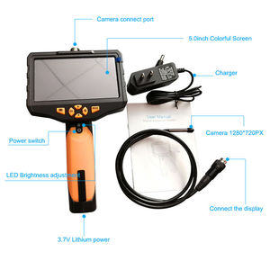 Moniteur anti-termites avec écran IPS haute définition de 5,0 pouces, enregistrement vidéo, caméra d'inspection de détection de termites par micro-ondes pour PCO - Product Image 2