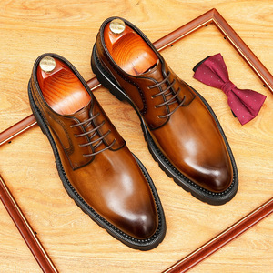 Zapatos de Vestir de Alta Calidad para Hombre, Diseño de Lujo, Color Negro y Marrón, con Alza Interna de 7 cm - Product Image 5