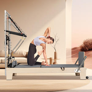 Pilates Reformer para uso doméstico con torre medio trapecio, Pilates Reformer con logotipo personalizado Pilates Studio - Product Image 2