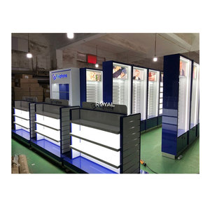 Gỗ Apple điện thoại di động cửa hàng đồ nội thất điện thoại di động showroom Thiết kế điện thoại cửa hàng hiển thị truy cập điện thoại di động cửa hàng trang trí - Product Image 1