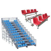 Chaise de stade SMOYU ZK02 avec dossier moyen, en aluminium et HDPE résistant aux UV, 420x450mm, trou de drainage, anti-âge, capacité de charge 200kg+