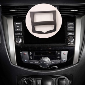 For Navara NP300 2015-2020 Carbon Fiber Color Full <b>Interior</b> <b>Accessories</b> Dash Trim Kit Cover - Product Image 4