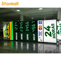 Letrero de Precio de Combustible LED con Control RF y Logotipo Personalizado, Tótem de Pie para Gasolinera
