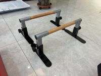 Fitness Sport Massif Hêtre En Bois Paralettes Stands Push Up Gym Exercice Formation Push up Bars