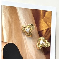 Kancing Paduan Seng Mutiara Bunga untuk Setelan Jas, Sweater Rajut, Mantel, Aksesoris Set Cina
