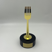 Trophée Fourchette Personnalisé de Haute Qualité pour Compétition Culinaire – Récompense de Chef Cuisinier