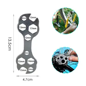 핫 세일 10 in 1 육각 매화 렌치 무틸 기능 자전거 수리 도구