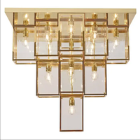 Lustre minimaliste moderne en cuivre, bande longue, salon, salle à manger, bar, personnalité, luxueux, rétro, lumières de chambre à coucher