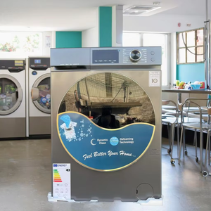 Pour <span class=keywords><strong>lave</strong></span>-<span class=keywords><strong>linge</strong></span> frontal modèle >12kg, lavage rapide à la vapeur <span class=keywords><strong>15</strong></span> min, 1400 tr/min, gris foncé, norme UE, classe énergétique US, économie d'énergie - Product Image 1