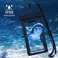 Nouveau design Pochette pour téléphone portable étanche IPX8 Pochette flottante universelle en TPU pour les sports de plein air