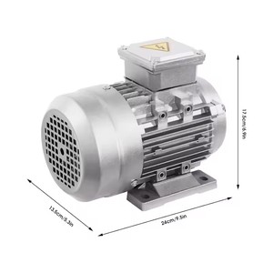 삼상 380V 수평 알루미늄 쉘 비동기 모터 1500RPM 샤프트 14mm 구리 코일 AC 모터 IP55 보호 - Product Image 2