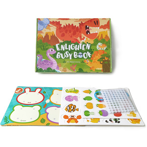 Trung quốc sản xuất tùy chỉnh cá nhân bận rộn cuốn sách bé handmade Đồ chơi giáo dục soi sáng khủng long bận rộn cuốn sách - Product Image 1