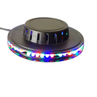 Projecteur LED de scène rotatif UFO tournesol à changement de couleur automatique RGB pour discothèque, soirée, DJ, club, pub, musique