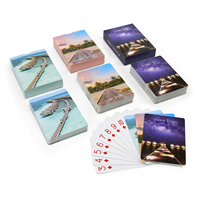 Cartes à jouer européennes populaires, entièrement colorées, recto-verso, imperméables, impression 57*88mm, noyau noir, design personnalisé, cartes à jouer en papier