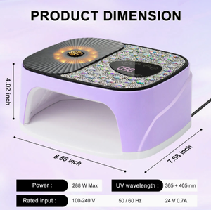 Lámpara LED Profesional Recargable para Uñas, Nueva, en Oferta, con Diamantes, Secador de Uñas con Sensor de Movimiento, Equipo de Salón - Product Image 4