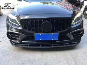 Lèvre de pare-chocs avant en fibre de carbone pour <span class=keywords><strong>Mercedes</strong></span> Benz Classe C W205 S205 C205 A205 C43 <span class=keywords><strong>AMG</strong></span> 2D 4D 2020 <span class=keywords><strong>2021</strong></span> - Product Image 6