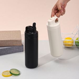 Personalized Custom Logo 550ml Vacuum Insulated Water Bottle Solid Color 304 Stainless Steel Leakproof Sports <b>Cup</b> for Ladies - Product Image 3