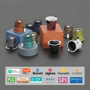 Spot encastré Cob avec boîtier en aluminium, spot LED anti-éblouissement 5W 7W 12W, mini downlight intelligent Touya - Product Image 2